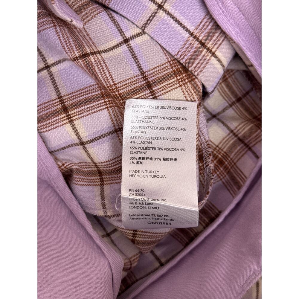 Free People Jules Pants 4 Womens Plaid Wide Leg Retro - Picture 7 of 7